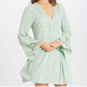 Altar'd State Mint Green Lace Dress Size Large Like new